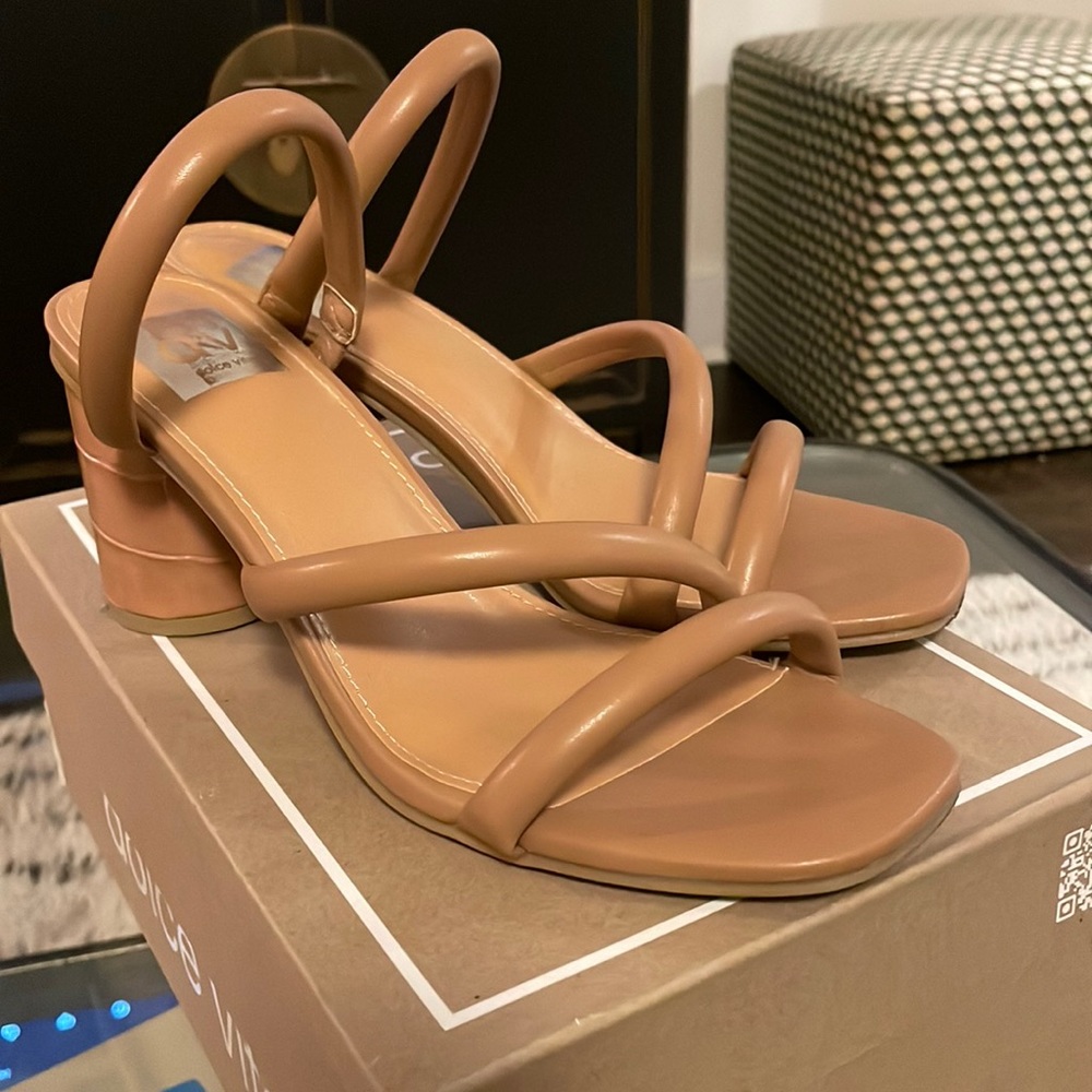 Mocha Brown Dolce Vita Strappy Heeled Sandals